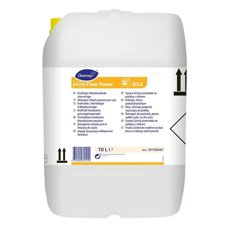 Suma Floor Power D3.6, chloralkalischer Fussbodenreiniger | Kanister (10 l)