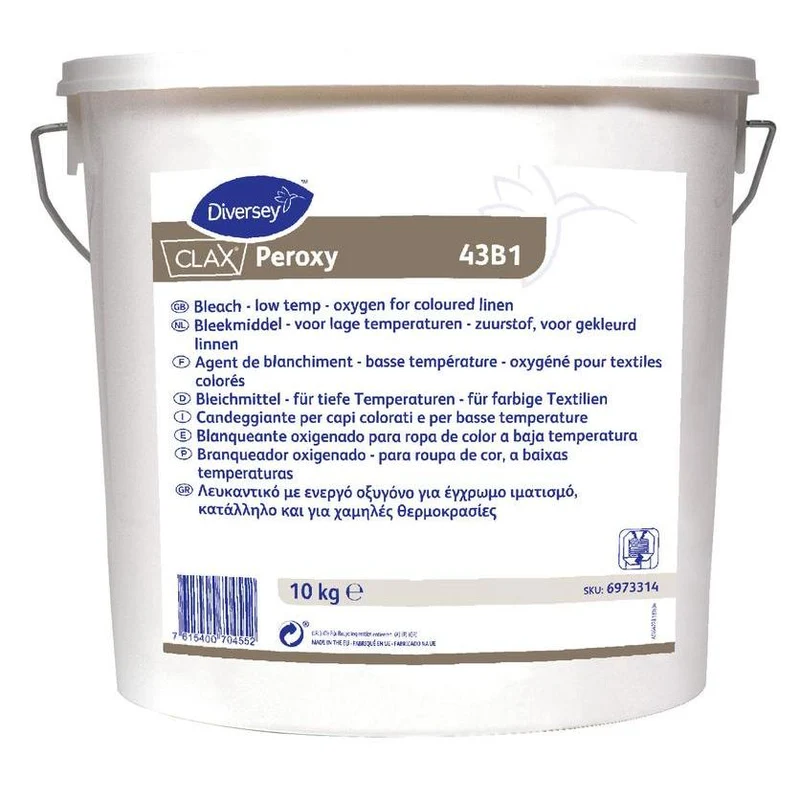 Clax Peroxy, Bleichmittel - für niedrige Temperaturen - auf Sauerstoffbasis - für farbige Wäsche | Eimer (10 kg)