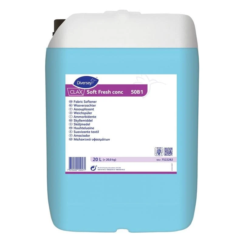 Clax Soft Fresh conc 50B1, Konzentrierter Weichspüler mit frischem Duft | Kanister (20 l)