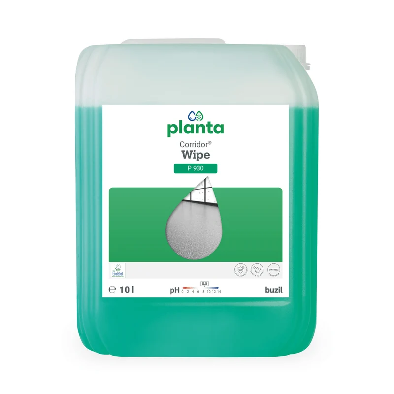 Buzil Corridor® Wipe P 930 Ökologische, polymerbasierte Wischpflege mit Geruchsblocker