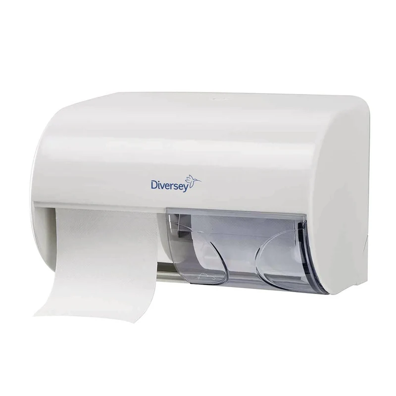Horizontaler Doppeltoilettenpapierrollenhalter
