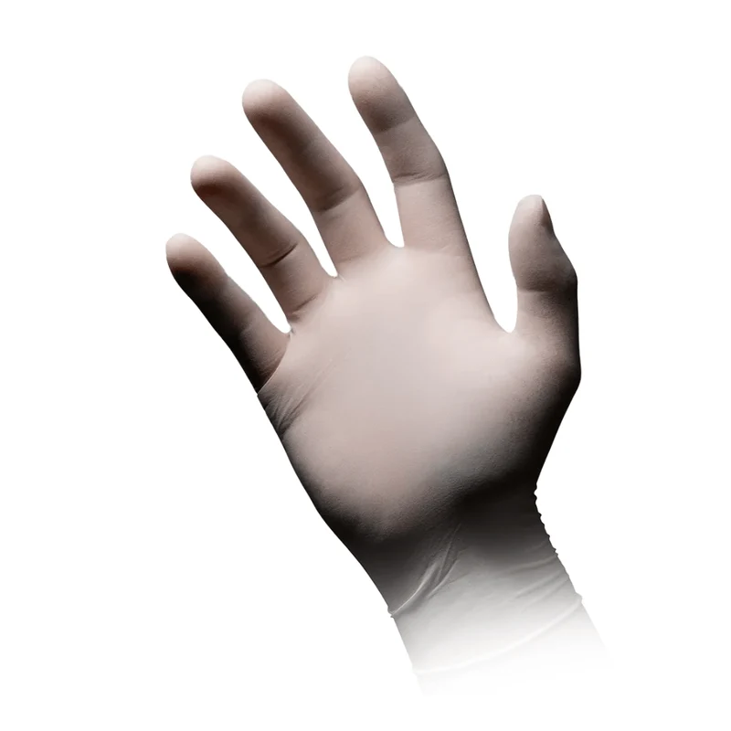 AMPri MED-COMFORT Polymer Plus Latexhandschuhe puderfrei, weiß | Box (100 Stück)
