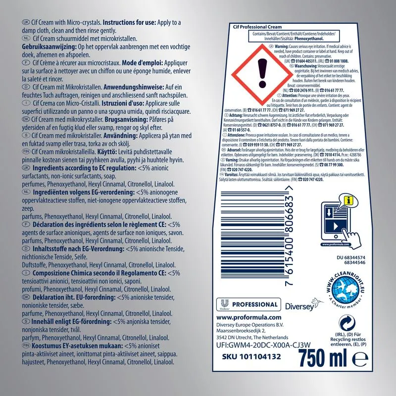 Professinal Scheuermilch