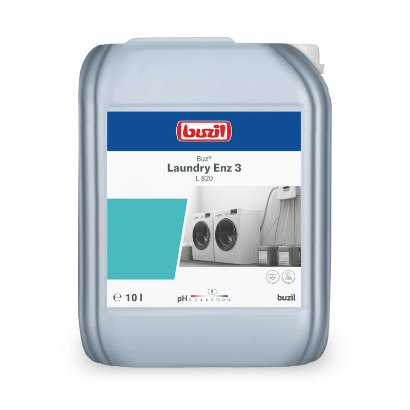 Buzil Buz® Laundry Enz 3 L 820 Enzymhaltiges Flüssigwaschmittelkonzentrat