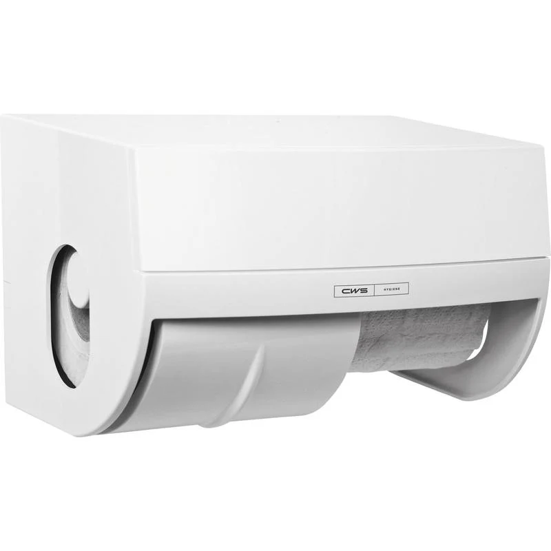 CWS ParadiseLine Toilettenpapierspender Toiletpaper inklusive Panel Weiß | 1 Stück