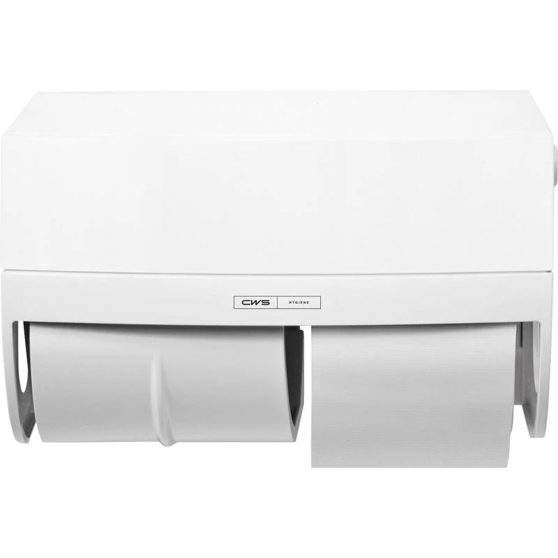 CWS ParadiseLine Toilettenpapierspender Toiletpaper inklusive Panel Weiß | 1 Stück