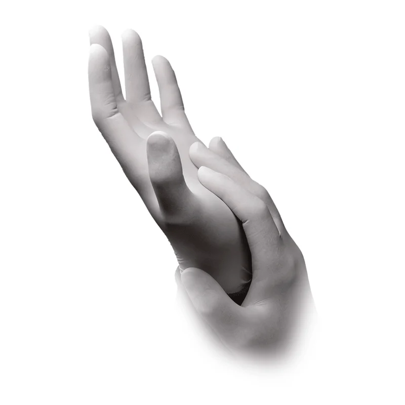 AMPri BASIC-TOUCH Latexhandschuhe puderfrei, weiß | Box (100 Stück)