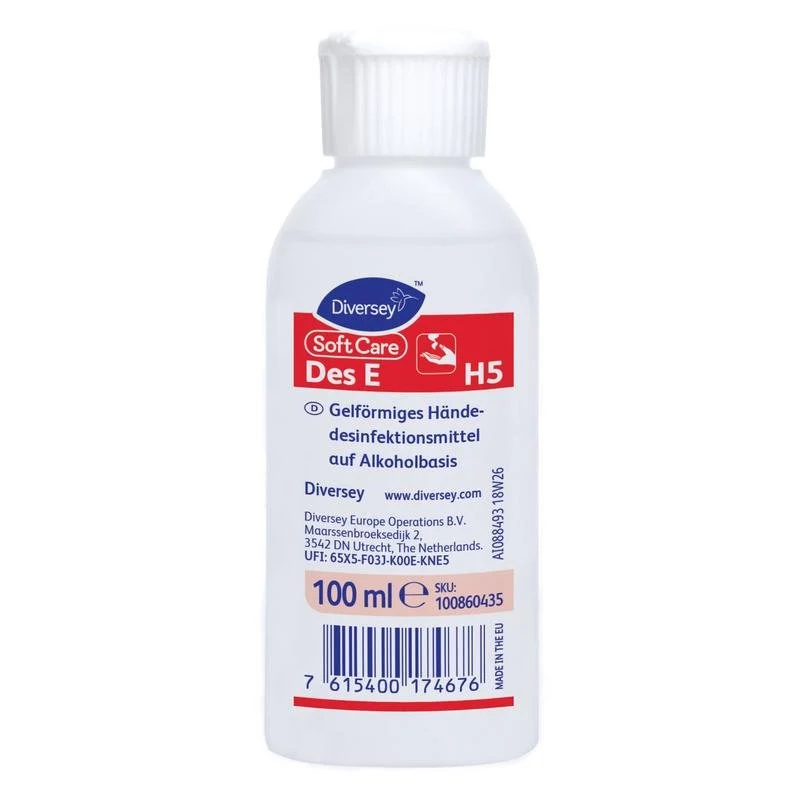 Soft Care Des E, VAH-gelistetes, gelförmiges Händedesinfektionsmittel | Flasche (500 ml)
