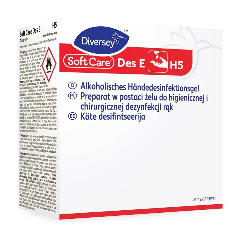 Soft Care Des E H5 VAH-gelistetes, gelförmiges Händedesinfektionsmittel