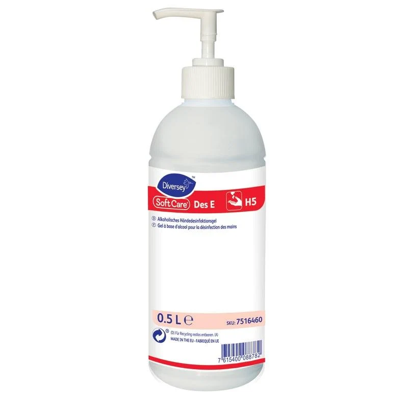 Soft Care Des E H5 VAH-gelistetes, gelförmiges Händedesinfektionsmittel