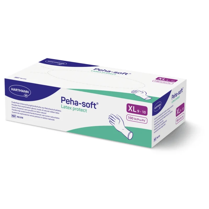 Hartmann Peha-soft® Latex protect, puderfreier Untersuchungshandschuh