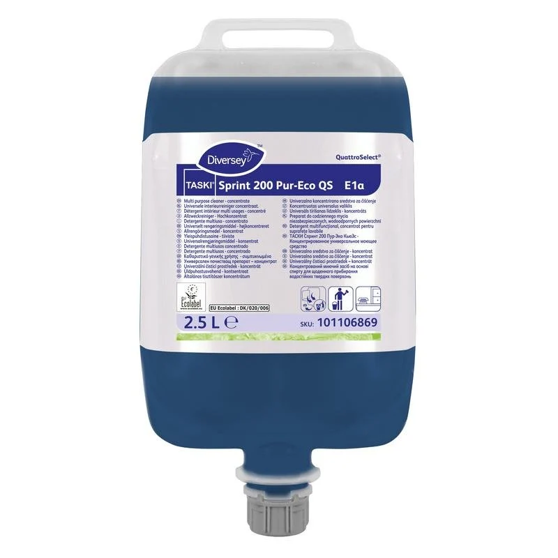 TASKI Sprint 200 Pur-Eco , Neutraler, streifenfreier Oberflächenreiniger, EU Umweltzertifizierung