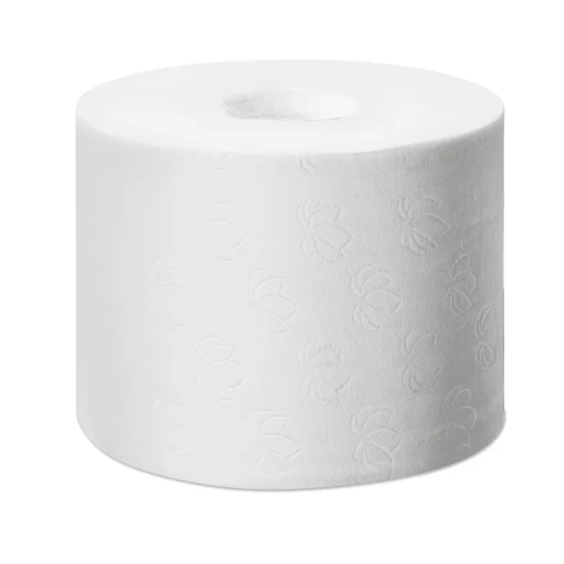 Tork 472139 Optiserve extra weiches hülsenloses Midi Toilettenpapier Premium T7 3-lagig | Karton (18 Rollen)
