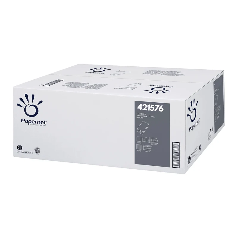 Papernet V-Falz Papierhandtücher, 421576, 1-lagig | Karton (20 Packungen)