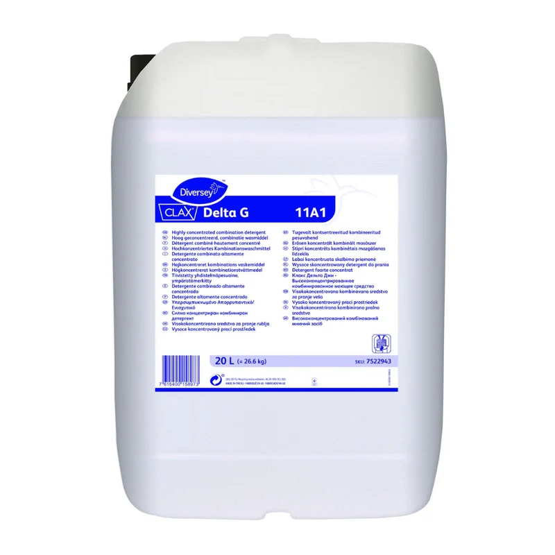 Clax Delta G 11A1, Hochkonzentriertes Kombinationswaschmittel für Buntwäsche | Kanister (20 l)