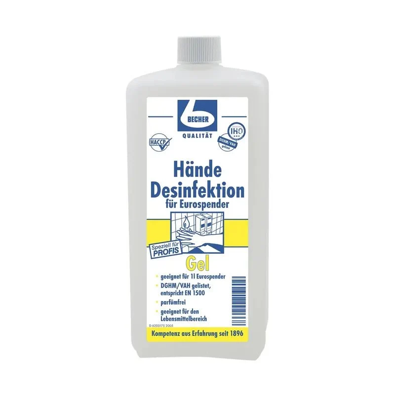 Dr. Becher Hände Desinfektion Gel - 1 Liter | Flasche (1000 ml)