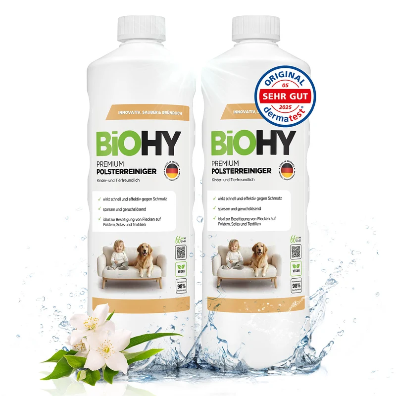 BiOHY Premium nettoyant pour meubles rembourrés, nettoyant pour textiles, nettoyant pour meubles rembourrés, nettoyant pour canapés