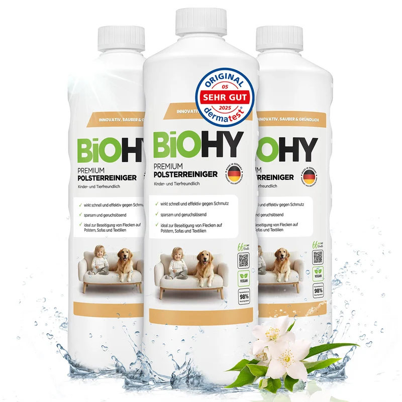 BiOHY Premium nettoyant pour meubles rembourrés, nettoyant pour textiles, nettoyant pour meubles rembourrés, nettoyant pour canapés