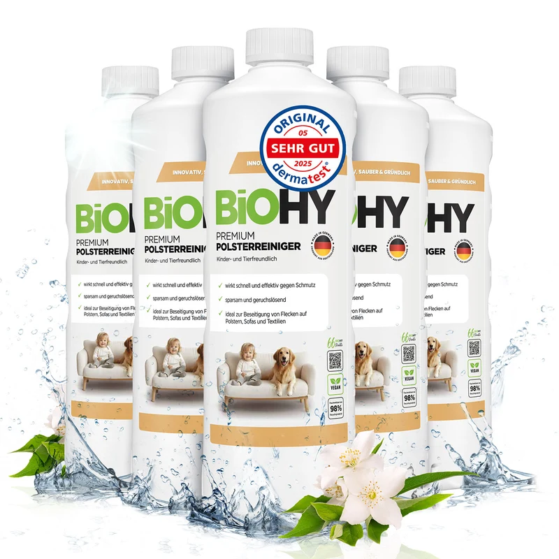 BiOHY Premium nettoyant pour meubles rembourrés, nettoyant pour textiles, nettoyant pour meubles rembourrés, nettoyant pour canapés