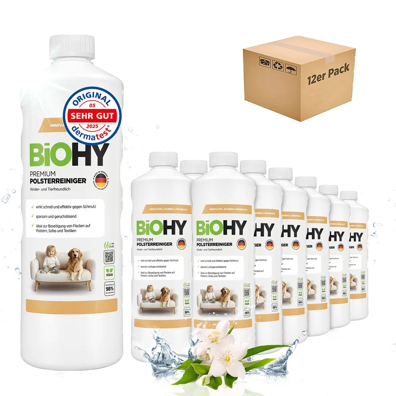 BiOHY Premium nettoyant pour meubles rembourrés, nettoyant pour textiles, nettoyant pour meubles rembourrés, nettoyant pour canapés