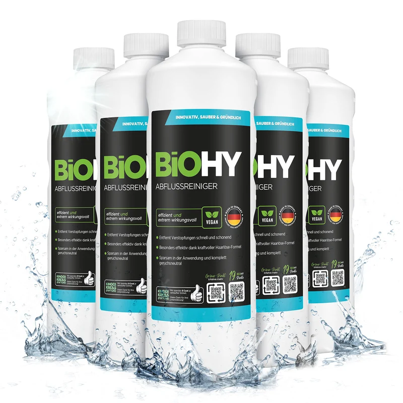 BiOHY déboucheur de canalisations, nettoyant pour tuyaux, produit sans tuyau, concentré