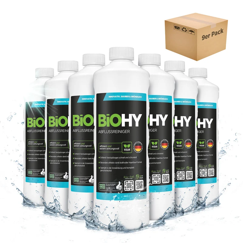 BiOHY déboucheur de canalisations, nettoyant pour tuyaux, produit sans tuyau, concentré