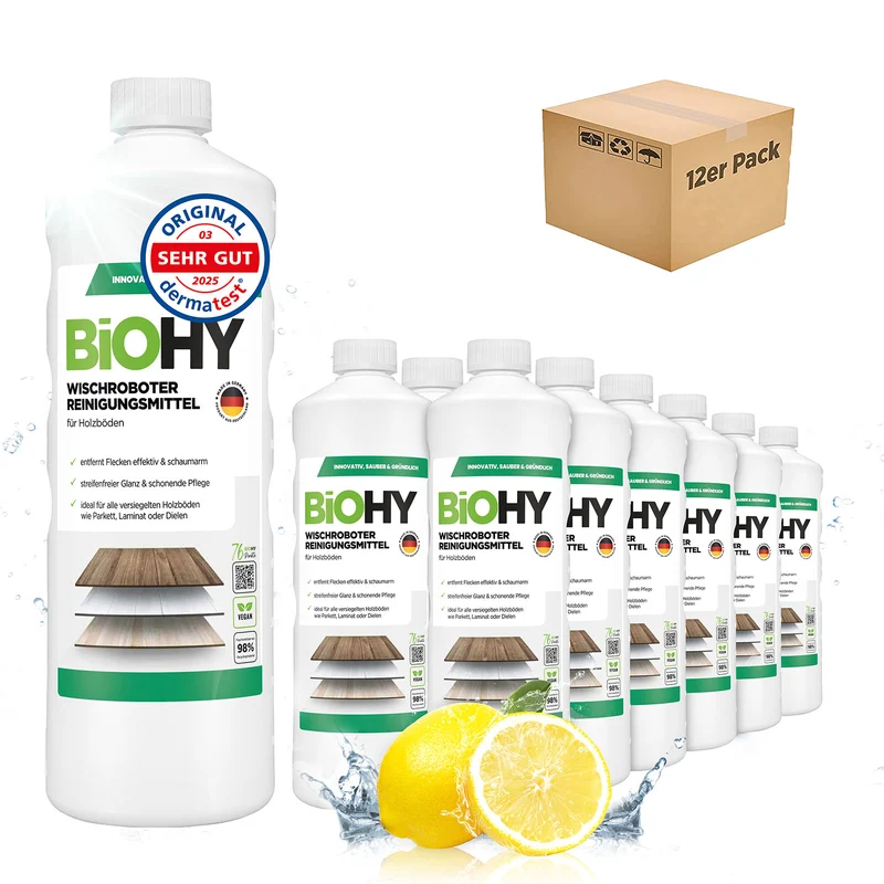 BiOHY Nettoyant pour robot d'essuyage, Nettoyant pour robot d'essuyage, Concentré