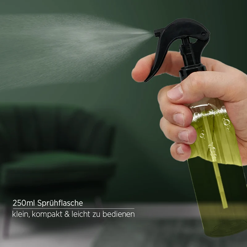 BiOHY Vaporisateur (Transparent) 250ml, Vaporisateur à pompe, Vaporisateur à main, Spray bouteille