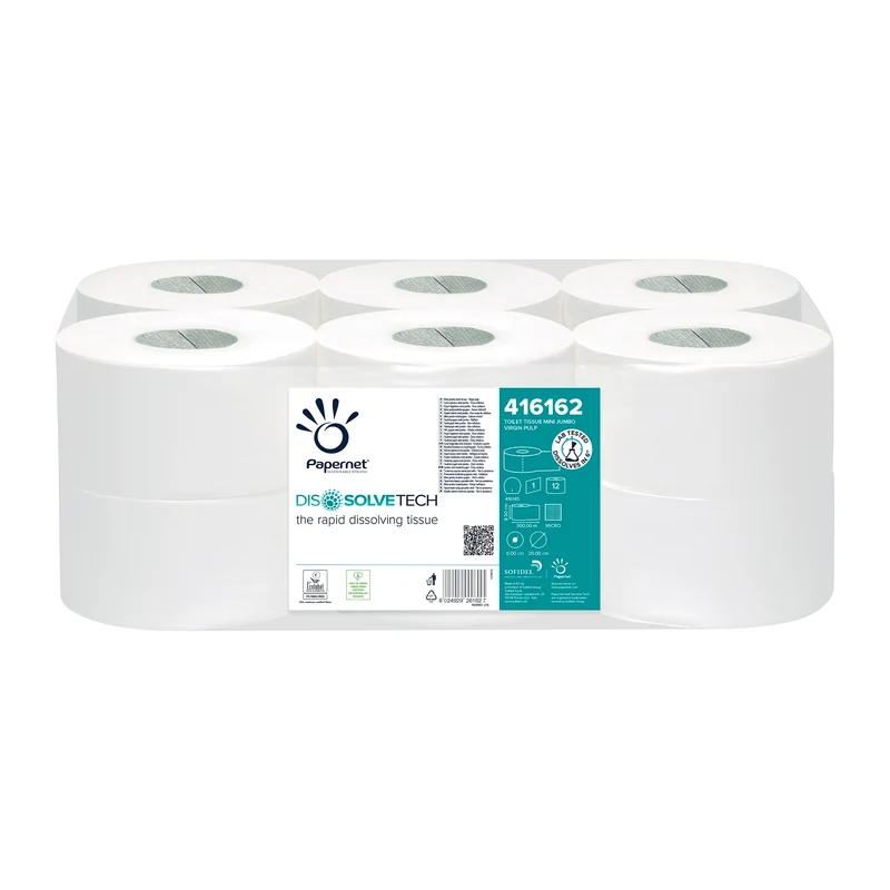 Papernet Toilettenpapier mit Dissolve Tech Technologie | Packung (12 Rollen)