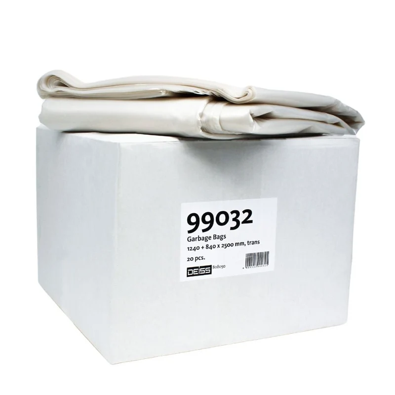 DEISS Wertstoffsammelsack 99032, Liter transparent - 2500 Liter | Karton (20 Säcke)