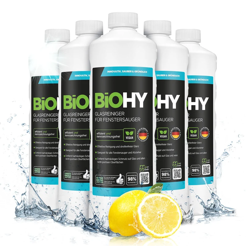 BiOHY Nettoyant pour vitres pour aspirateur de vitres, nettoyant pour vitres