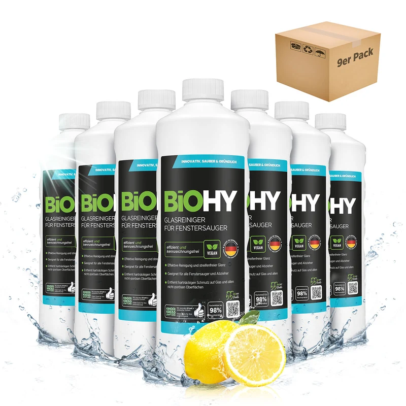 BiOHY Nettoyant pour vitres pour aspirateur de vitres, nettoyant pour vitres