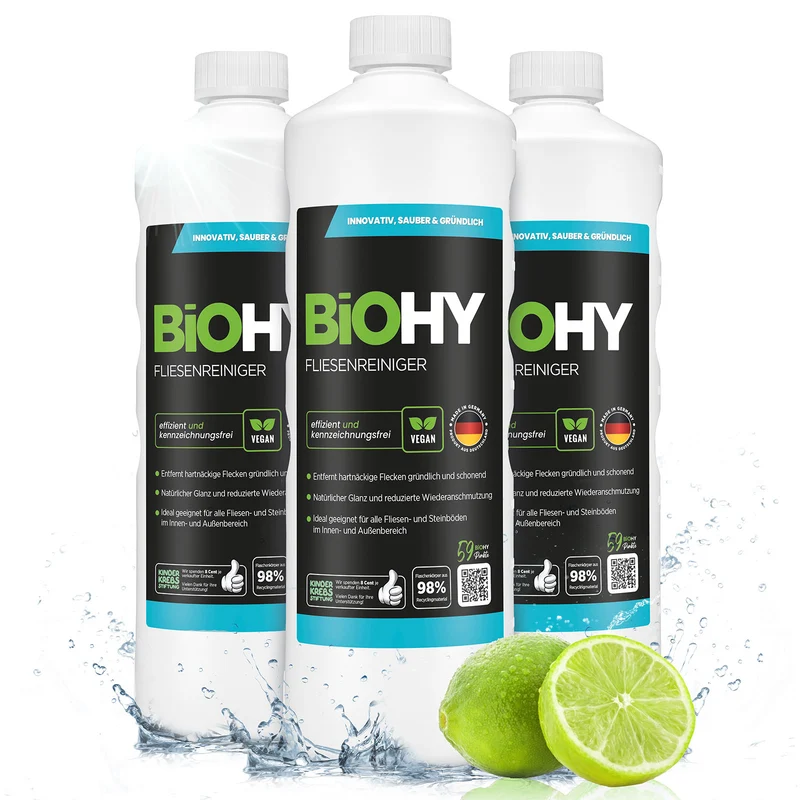 BiOHY nettoyant pour carrelage, nettoyant pour sol carrelé, huile pour carrelage