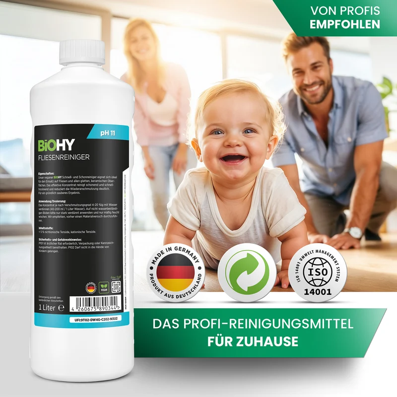 BiOHY nettoyant pour carrelage, nettoyant pour sol carrelé, huile pour carrelage