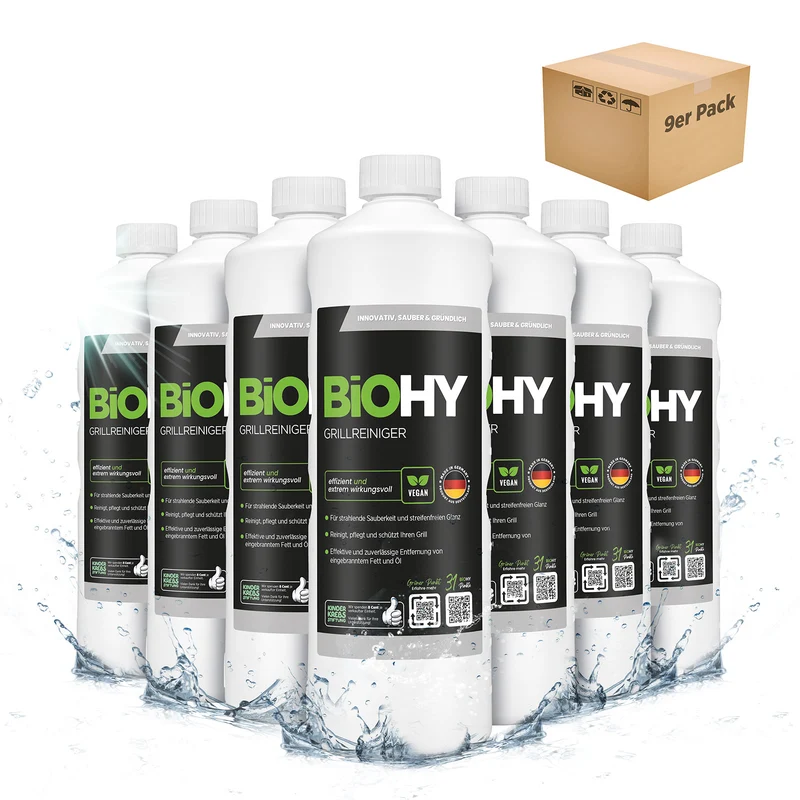 BiOHY nettoyant pour barbecue, nettoyant pour barbecue à gaz, nettoyant pour BBQ, nettoyant pour grille de barbecue