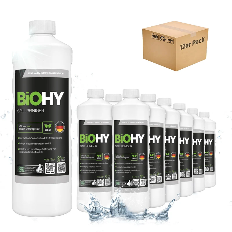 BiOHY nettoyant pour barbecue, nettoyant pour barbecue à gaz, nettoyant pour BBQ, nettoyant pour grille de barbecue