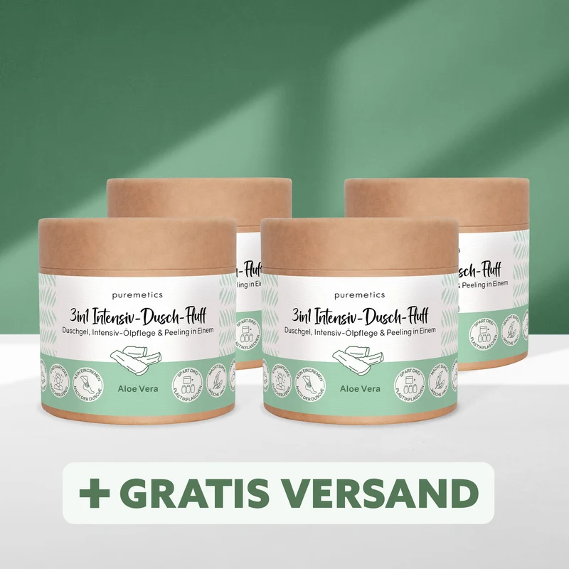3in1 Intensiv-Dusch-Fluff 'Aloe Vera'