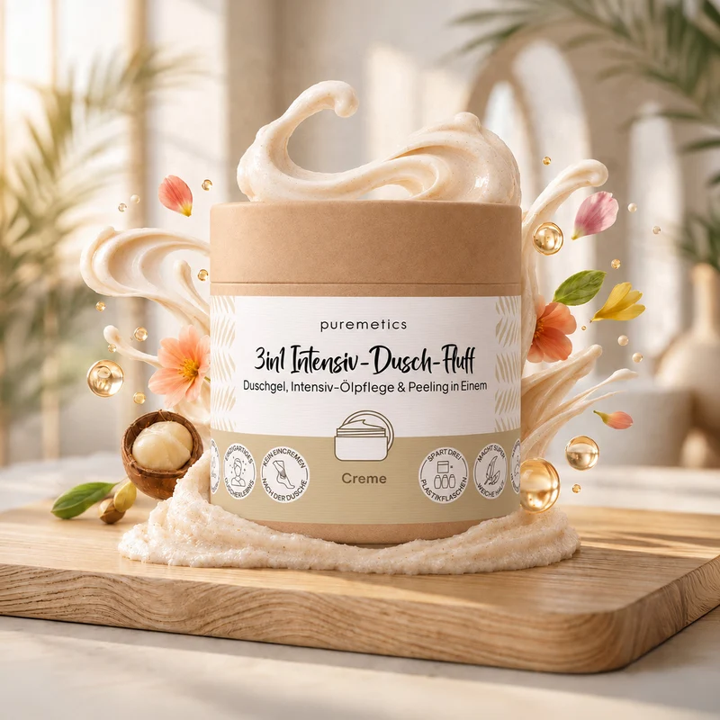 3in1 Intensiv Dusch-Fluff Set 'Pflegequartett'