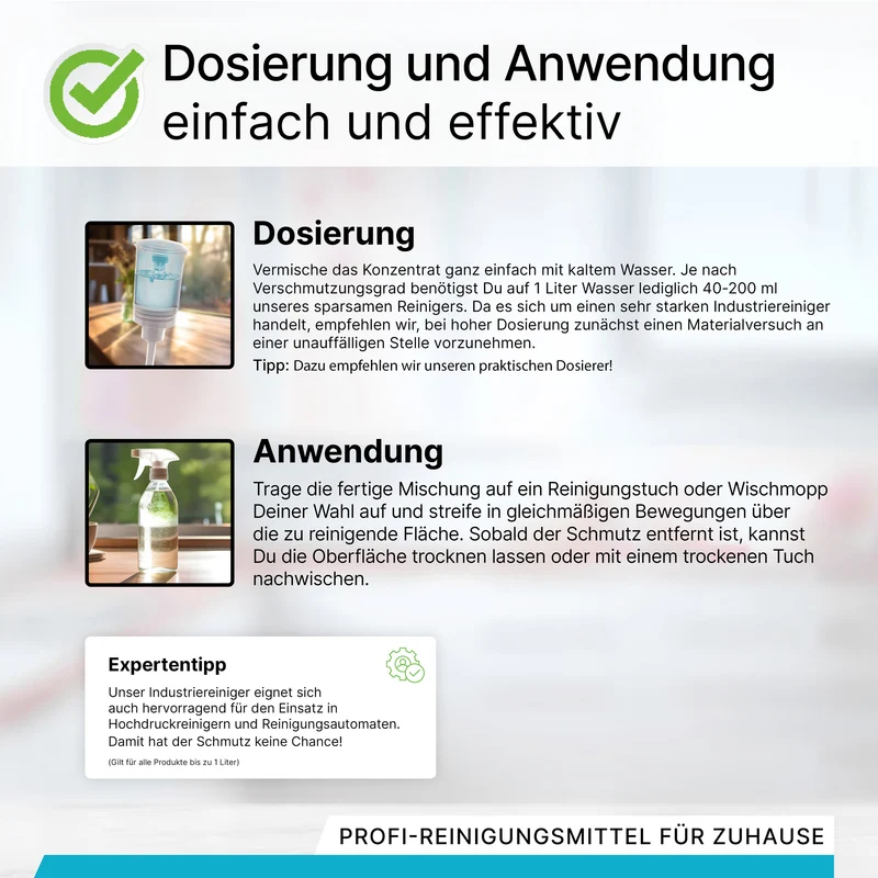 BiOHY nettoyant industriel, nettoyant pour atelier, nettoyant universel, concentré