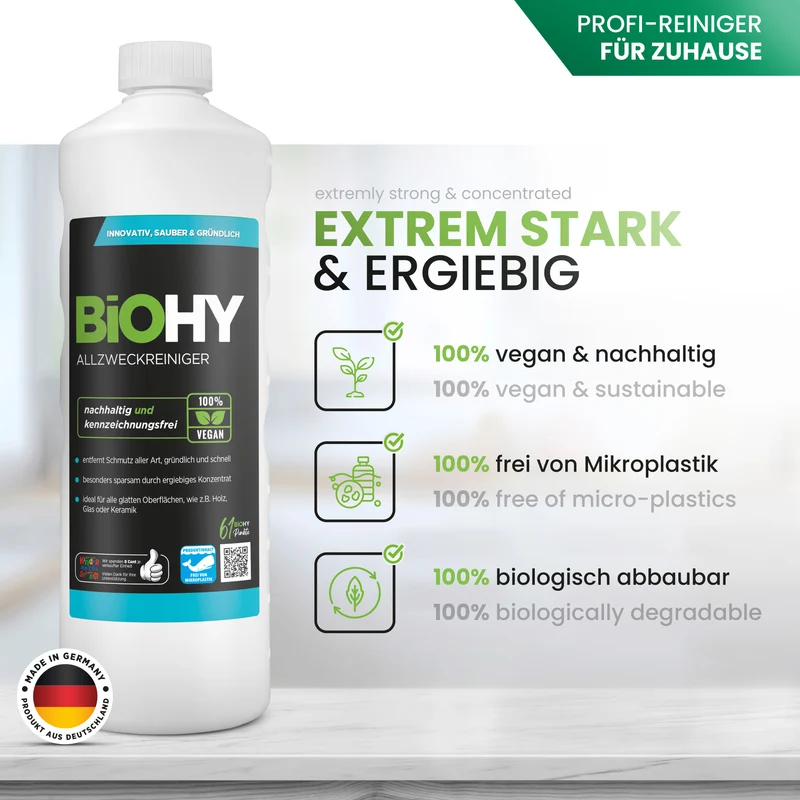 BiOHY nettoyant universel, nettoyant tout, nettoyant universel, concentré
