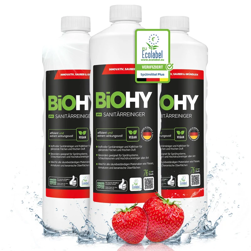BiOHY nettoyant sanitaire, nettoyant salle de bain, détartrant, nettoyant salle de bain