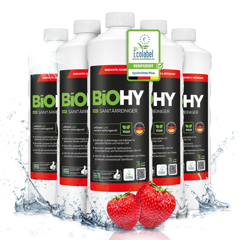 BiOHY nettoyant sanitaire, nettoyant salle de bain, détartrant, nettoyant salle de bain