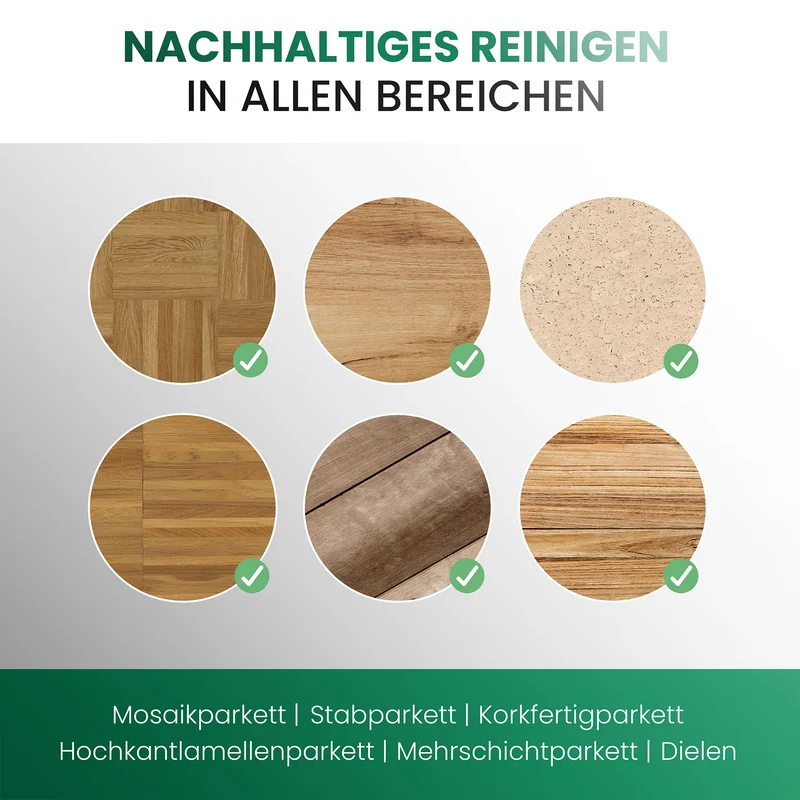 BiOHY nettoyant pour parquet, produit d'entretien pour parquet, savon pour parquet en bois, entretien du parquet