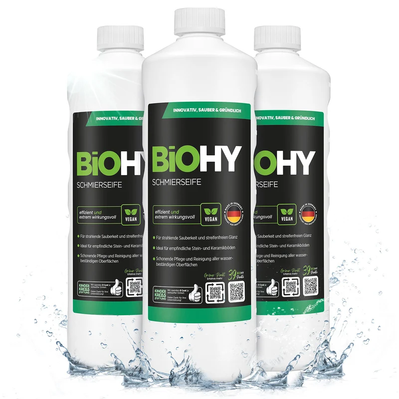 BiOHY savon mou, solution de savon mou, nettoyant pour sol, concentré
