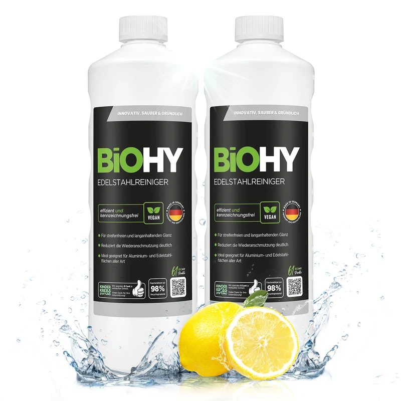 BiOHY nettoyant inox, nettoyant inox spray, produit d'entretien inox, produit de nettoyage inox