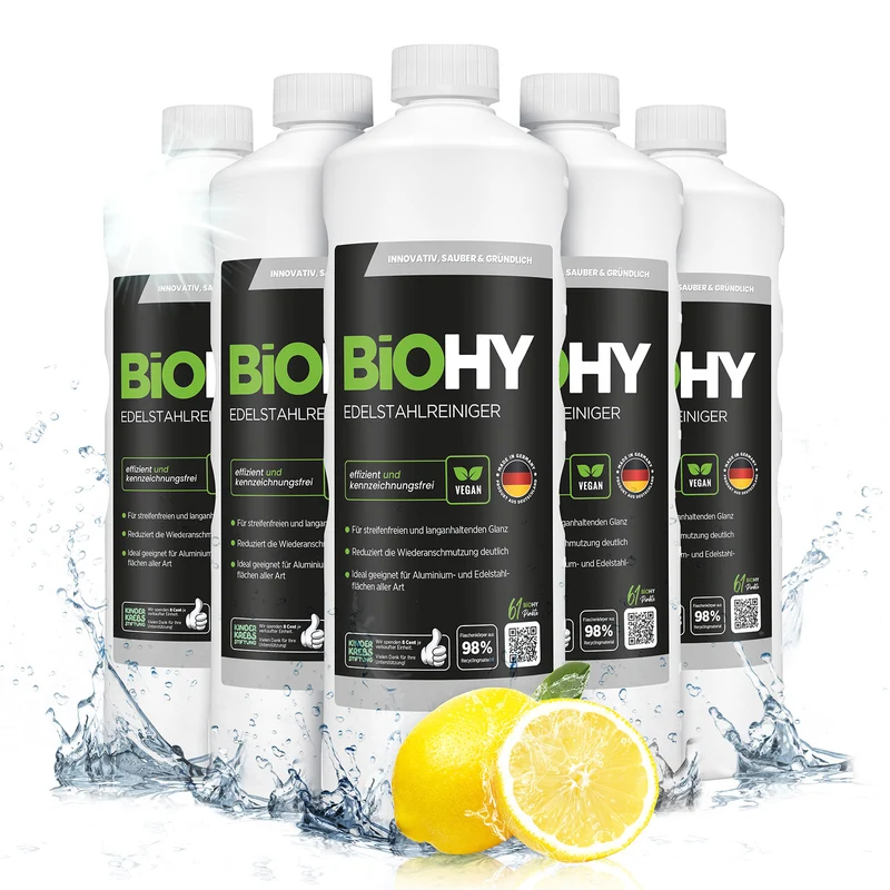BiOHY nettoyant inox, nettoyant inox spray, produit d'entretien inox, produit de nettoyage inox