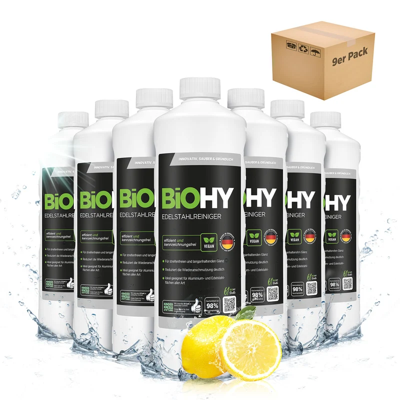 BiOHY nettoyant inox, nettoyant inox spray, produit d'entretien inox, produit de nettoyage inox