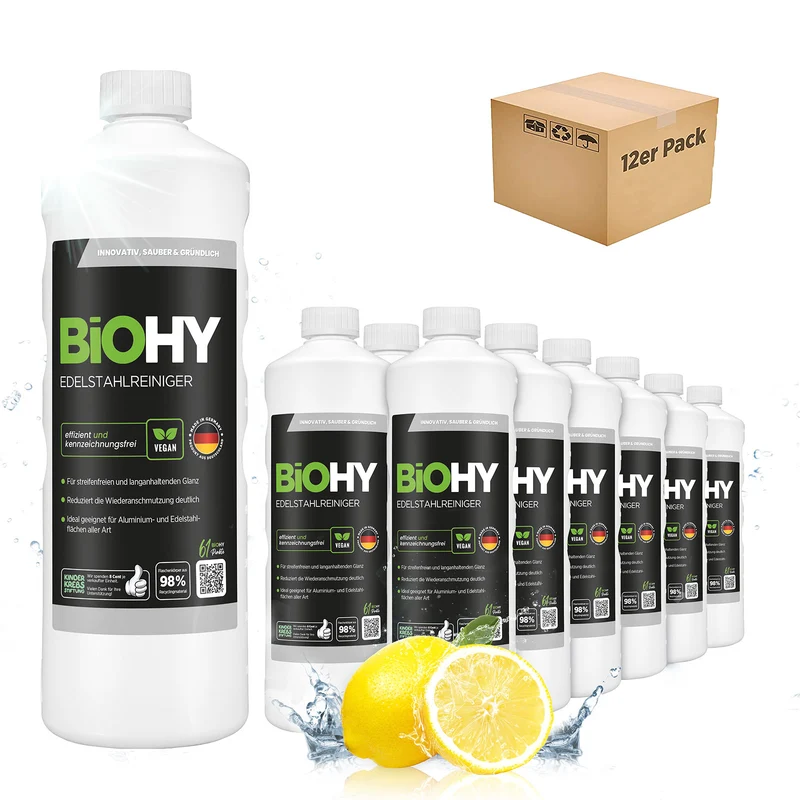 BiOHY nettoyant inox, nettoyant inox spray, produit d'entretien inox, produit de nettoyage inox