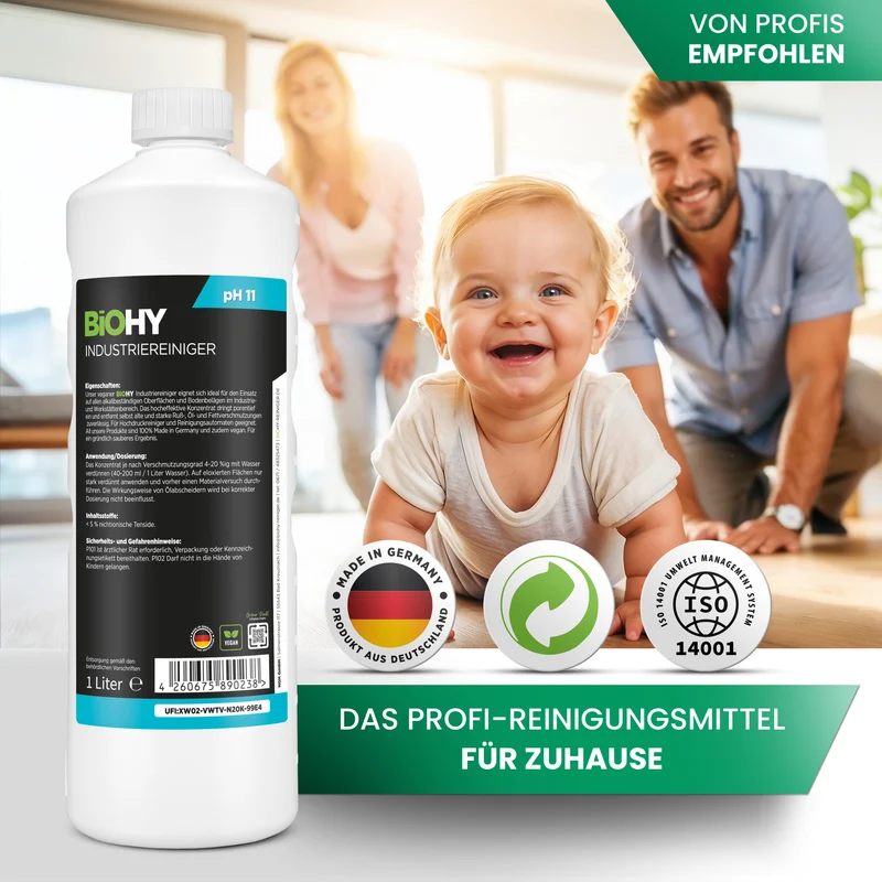 BiOHY nettoyant industriel, nettoyant pour atelier, nettoyant universel, concentré