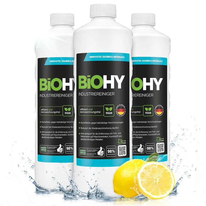 BiOHY nettoyant industriel, nettoyant pour atelier, nettoyant universel, concentré